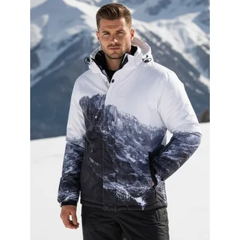 Pánský zimní kabát Dstreet Pánská bunda zimní lyžařská TX5124 Barva: Tmavě Modrá, Velikost: XL