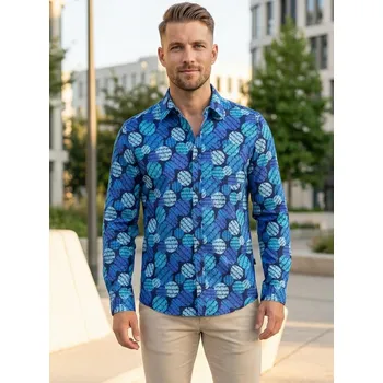 Pánská košile Pánská košile ALTISPORT GREEN MODRÁ XL