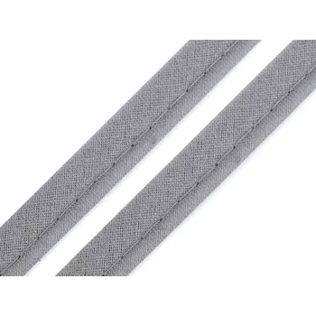 Bavlněná paspulka / kédr šíře 12 mm, střední, 900113 šedá