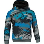 Dětská funkční mikina premium ALTISPORT VOJ/ALK014MI01 ČERNÁ/PETROLEJOVÁ 158