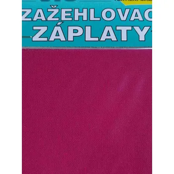 Textilní nažehlovací páska Nažehlovací záplaty 15x20 cm 3 kusy fuchsiová