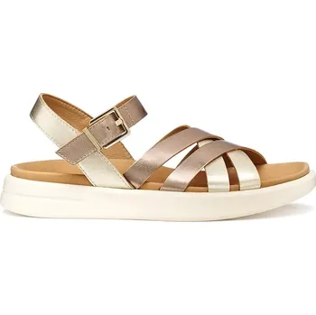 Dámské sandále Kožené sandály Geox D XAND 2S D35PAB000CFC5M2L zlatá GLD, EUR 38