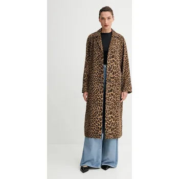 Dámský kabát Bavlněný kabát ZADIG&VOLTAIRE WWCO01714 hnědá 88X, vel. S