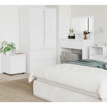 Policová skříň vidaXL Koupelnová skříň Vysoce lesklá bílá 40,5 x 40 x 44 cm [888951]