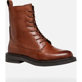 Dámská zimní obuv Dámská kotníková obuv GEOX G004555 SVĚTLE HNĚDÁ 37,5