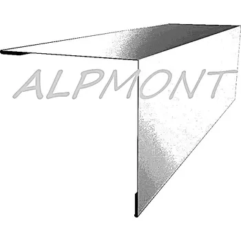 Rohová lišta r.š.100mm s koncovým vyztužením AluZinek dl.2m