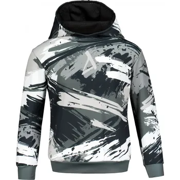 Chlapecká mikina Dětská funkční mikina premium ALTISPORT VOJ/ALK014MI01 ČERNÁ/ŠEDÁ 158