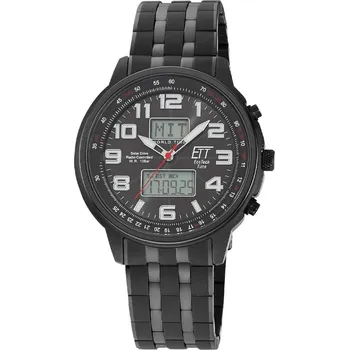 Hodinky ETT Eco Tech Time EGS-11736-22M Mens Watch Solar Drive Radio-controlled 48mm 10ATM