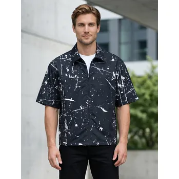 Pánská košile Pánská košile premium ALTISPORT VOJ/ALM034KOS01 ČERNÁ S