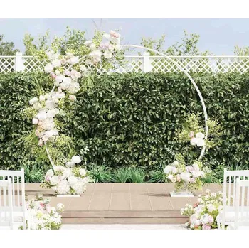 Opora na rostlinu vidaXL Svatební oblouk Bílá 220 x 45 x 200 cm Ocel [42023031]