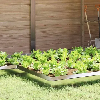 Plotovka vidaXL Plaňka na šneky Stříbrná 13,5 x 13,5 x 25 cm Nerezová ocel [874867]