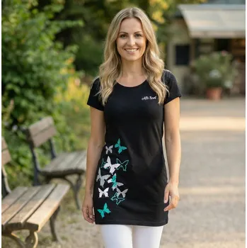 Dámské tričko Dámské prodloužené triko ALTISPORT CARRYOVER ALW134AL384 ČERNOMODRÁ S