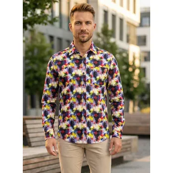 Pánská košile Pánská košile ALTISPORT GREEN TMAVĚ MODRÁ M