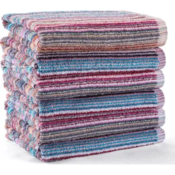 Utěrka Sada pracovních ručníků mix barev 50 x 100 cm 6 ks