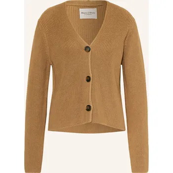 Dámský svetr Marc O'polo Dámský Pletený Kardigan, světle hnědá, 34