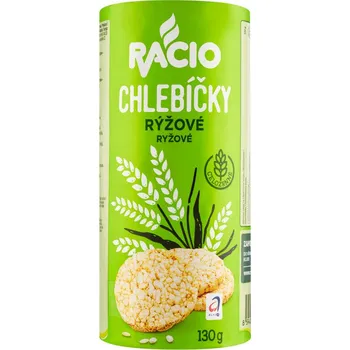 Rýžový chlebíček RACIO Celozrnné chlebíčky rýžové (12 ks), cena za kus 16.9 Kč
