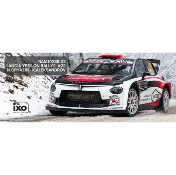 autíčko Lancia Ypsilon Rally2 HF Integrale - Rallye Monte Carlo 2026 #22 Gryazin - Aleksandrov 1:43 IXO