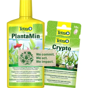 Hnojivo na vodní rostlinu TETRA hnojivo pro akvarijní rostliny PlantaMin 500 ml + Crypto 10 tablet hnojivo pro rostliny a kořeny ZDARMA