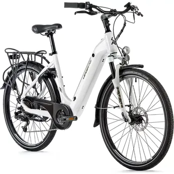 Elektrokolo Leader fox E-BIKE 26" LOTUS 20"-2, WHITE SHINY (rear motor)