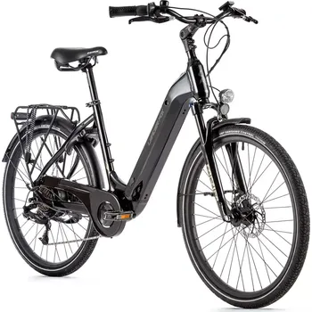 Jízdní kolo Leader fox E-BIKE 26" LOTUS 16,5"-1, BLACK SHINY (rear motor)