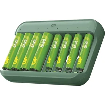GP Charge & save E822 + 4×AA 1300 mAh + 4×AAA 650 mAh (1604882200) Nabíječka baterií GP Charge & save E822 + 4×AA 1300 mAh + 4×AAA 650 mAh (1604882200)