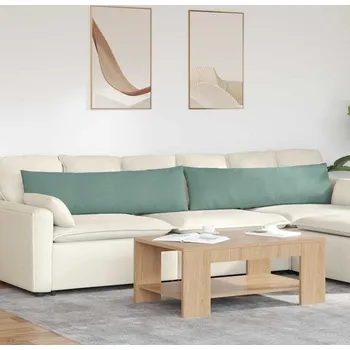 Polštář vidaXL Pohovkové polštáře 2 pcs Mořská zelená 145 x 40 cm [42013852]