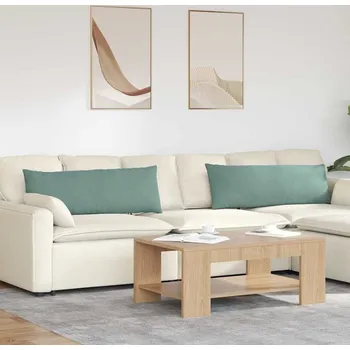 Polštář vidaXL Pohovkové polštáře 2 pcs Mořská zelená 120 x 40 cm [42013809]