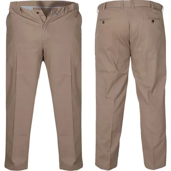 Pánské kalhoty D555 kalhoty pánské BRUNO L:32 chino nadměrná velikost béžová 58