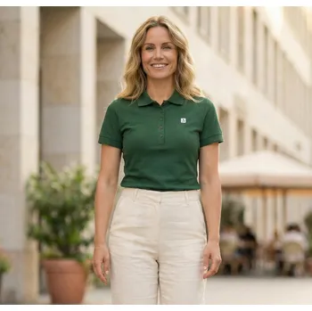 Dámské tričko Dámské triko s límečkem ALTISPORT CARRYOVER ALW065210 LAHVOVĚ ZELENÁ XL