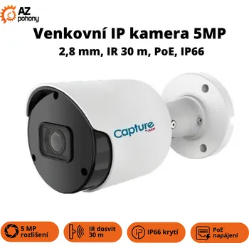 IP kamera Venkovní IP kamera 5MP - 2,8 mm, IR 30 m, PoE, IP66, CAP5R9152A