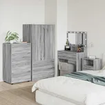 vidaXL Úložné skříně 2 pcs Šedá Sonoma 60 x 48 x 105 cm [3406241]