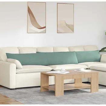 Polštář vidaXL Pohovkové polštáře 2 pcs Mořská zelená 200 x 40 cm [42013895]