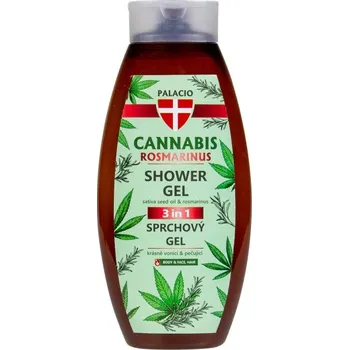 Koupelová kosmetika PALACIO Cannabis Rosmarinus sprchový gel, 500 ml