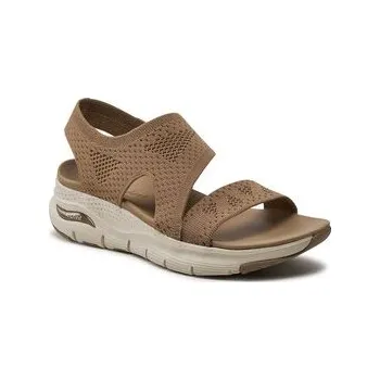 Dámské sandále Sandály Skechers Arch Fit-Brightest Day 119458/MOC Hnědá 36