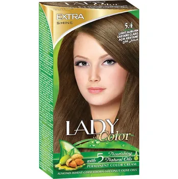 Barva na vlasy Barva na vlasy LADY in Color, 5.4 Světle kaštanová