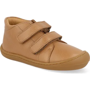 Dětská sportovní obuv Barefoot dětské kotníkové boty Develab - Baby Sft Shoe Cognac Nappa hnědé Velikost: 23