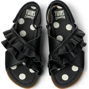 Dívčí sandály Dětské kožené sandály Camper TWS Kids K800677.28.34.TWS černá 99X, EUR 32