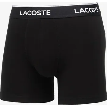 Pánské oblečení Boxerky LACOSTE 3-Pack Boxer Brief Black M