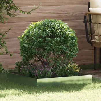 Plotovka vidaXL Okraj trávníku 6 pcs Stříbrná 60 x 60 x 13 cm Pozinkovaná ocel [874741]