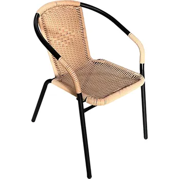 Aga Zahradní židle Odolná, kov, béžová, 1 kus STK21987