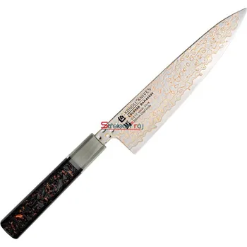 Kuchyňský nůž Kuchyňský nůž Chef/Gyuto 200 mm Konoll® Colored Damascus