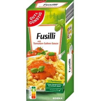 Konzervované maso G&G Fusilli s rajčatovo smetanovou omáčkou 375 g - originál z Německa