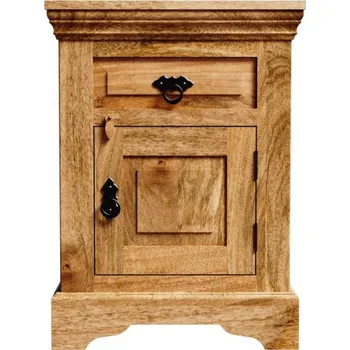 Noční stolek Indický nábytek - Noční stolek 45x60x40 Guru z masivu mango Mango natural