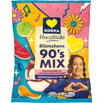 Cukrovinka Edeka pestré gumové bonbony 90’s MIX 175 g - originál z Německa