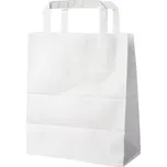 Papírová taška bílá 18+8 x 22 cm [250 ks]