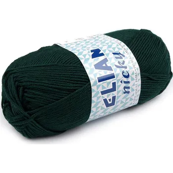 Příze Pletací příze Nicky 50 g, střední, 14 (204) zelená lesní
