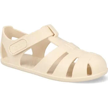 Dívčí sandály Barefoot dětské gumové sandály Igor - Nemo Solid Marfil/Ivory světle béžové Velikost: 21