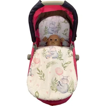 Dětské zboží SDS Peřinky do kočárku pro panenky Hrošíci baby Bavlna, výplň: Polyester, 1x 27x40 cm / 25x20 cm