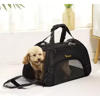 Taška pro psa a kočku Přepravní taška pro zvířata Purlov 20940 (Cestovní přepravní taška pro psa a kočku Purlov 20940 s ventilací a zesíleným dnem do 8 kg)