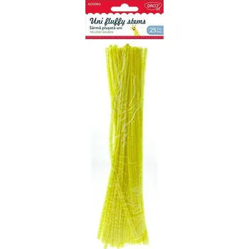 Hobby drát Chlupaté drátky, 30cm, 1ks - žluté